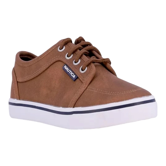 Nautica Boy's Moulouya Brown Lace-up Sneakers. Size 5. NWT. - Picture 1 of 9